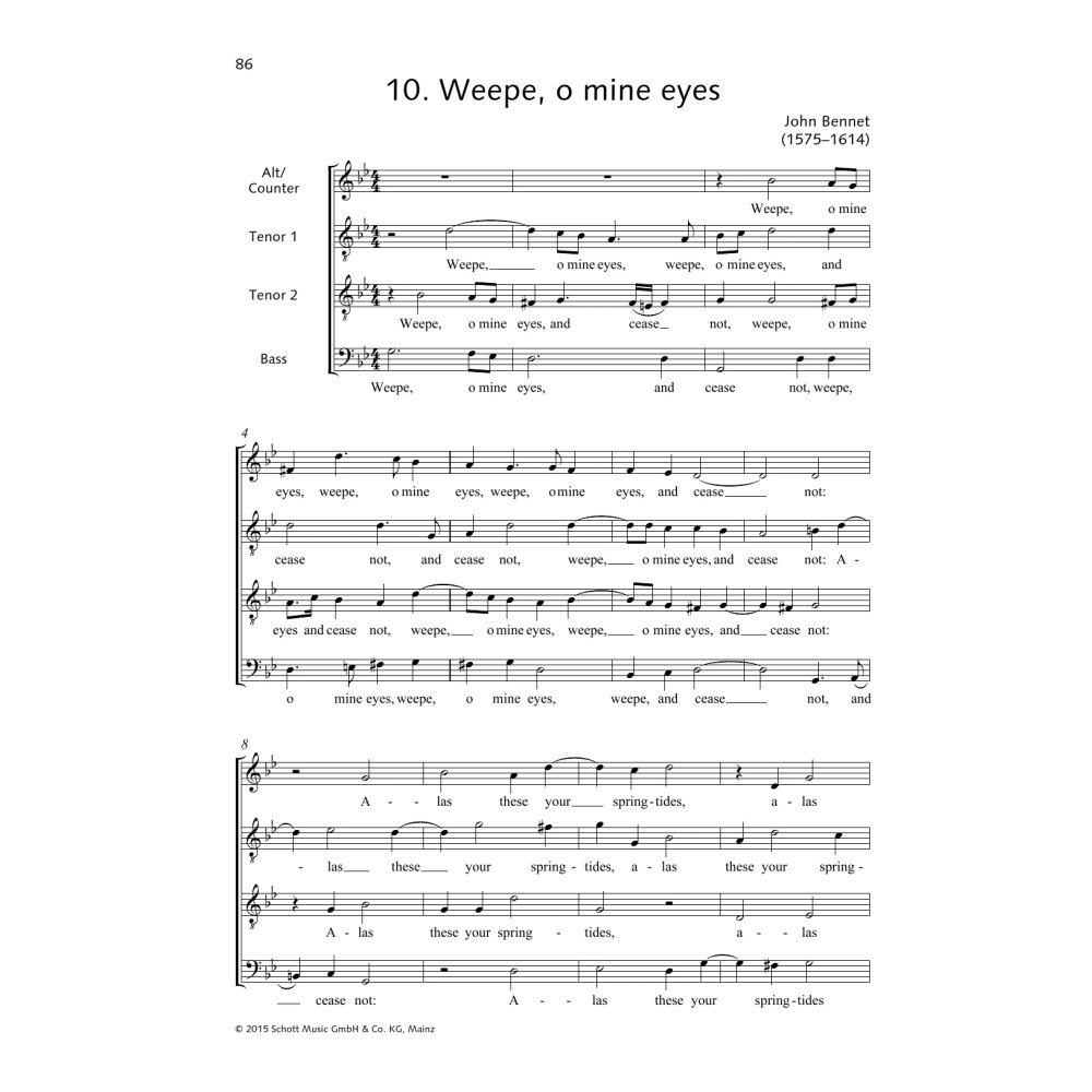 Weepe, o mine eyes
